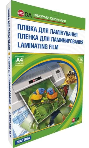 Плівка для ламінування, А4, 125 мкм, матова, 100 од, D&A Art Antistatic (1120102120900) (265784)
