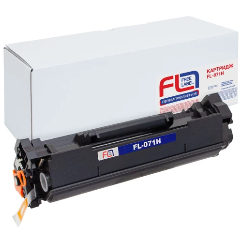 Картридж Canon 071H, Black, MF272/MF275, LBP122, 2500 стор, Free Label (FL-C071H) (293884)