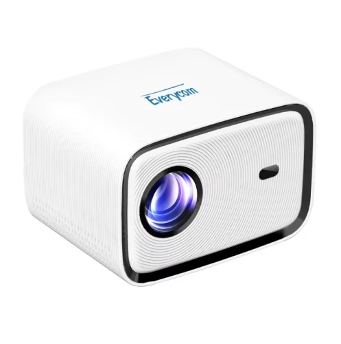 Проектор Everycom H5 Pro, White, LED, WiFi 6 / Bluetooth 5.0, 1920x1080, 400 Лм, 2000:1, автоматична корекція, 5 Вт, HiSilicon 352 (4 ядра), 1Gb / 32Gb, Lan, HDMI / USB 2.0 / AV / 3.5 мм, Android 12, пульт ДК (325922)