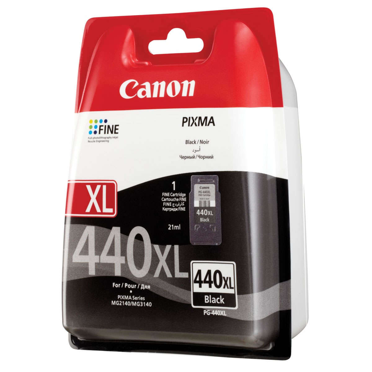 Картридж Canon PG-440XL, Black, MG2140/2240/2245/3140/3240/3540/3640/4140/4240, MX374/394/434/454/474/514/524/534, 21 мл (5216B001) (120916)