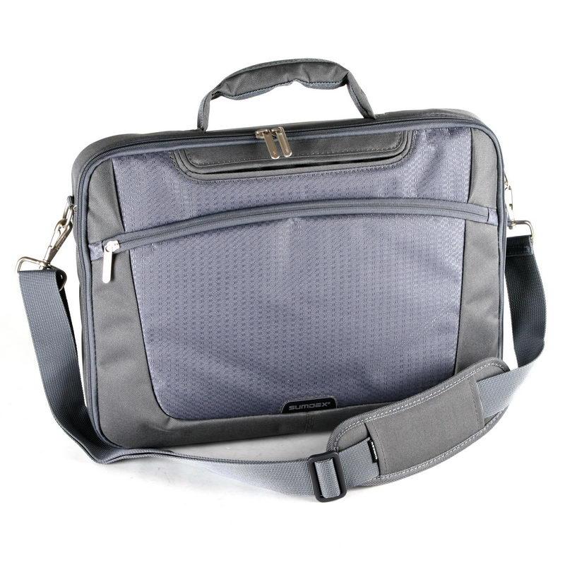 Сумка для ноутбука 15.6` Sumdex PON-301GP, Grey, поліестер, 41.3 x 31.1 x 6.4 см (126922)