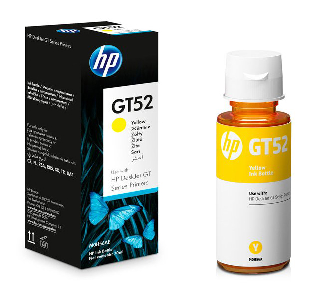 Чорнило HP GT52, Yellow, DJ GT 5810 / GT 5820, 70 мл (M0H56AE) (141692)