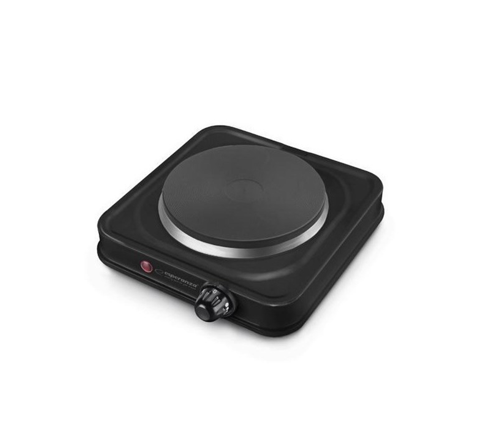 Настільна плита Esperanza EKH003K St. Helens, Black, 1000W, 1 конфорка (150782)