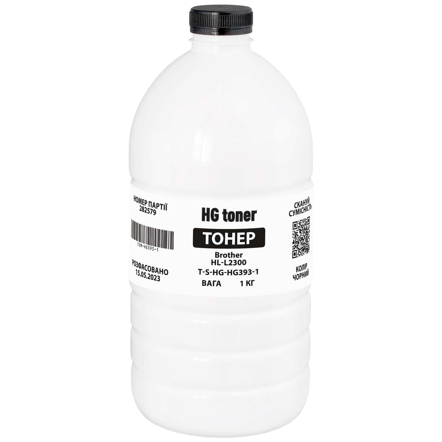 Тонер Brother HL-L2300/L2340/L2360/L2365/L2380, DCP-L2500/L2520/L2540/L2560, MFC-L2700/L2720/L2740, 1 кг, HG (TSM-HG393-1) (239942)