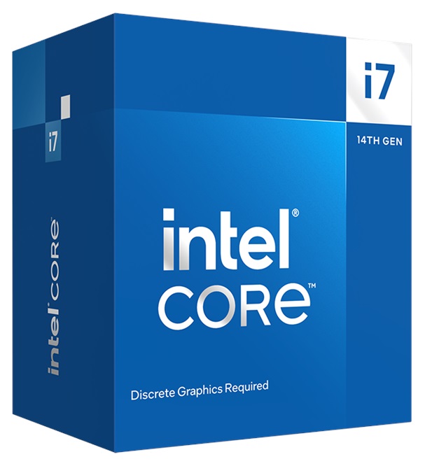 Процесор Intel Core i7 (LGA1700) i7-14700F, Box, 20x2.1 GHz (Turbo Boost 5.4 GHz, 28 потоків), L3 33Mb Smart Cache, Raptor Lake, 7 nm, TDP 65 Вт (BX8071514700F) (280934)