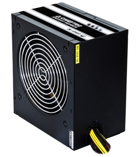 Блок живлення 550 Вт, Chieftec SMART, Black, напiвмодульний, 80+ Standart, Active PFC, 120 мм, 2xMolex / 4xSATA / 2x6+2-pin / 1x4+4-pin / 1x20+4-pin, захист AFC/OPP/OVP/SCP/SIP/UVP, ATX 2.3 (GPS-550A8) (75214)