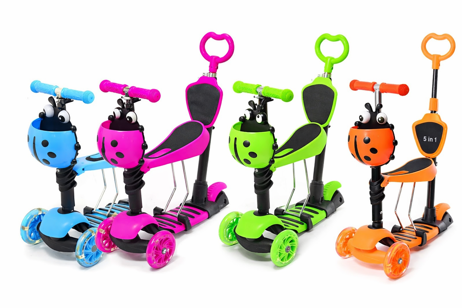Дитячий самокат Best Scooter 5в1 Сонечко (OD-MA999652)