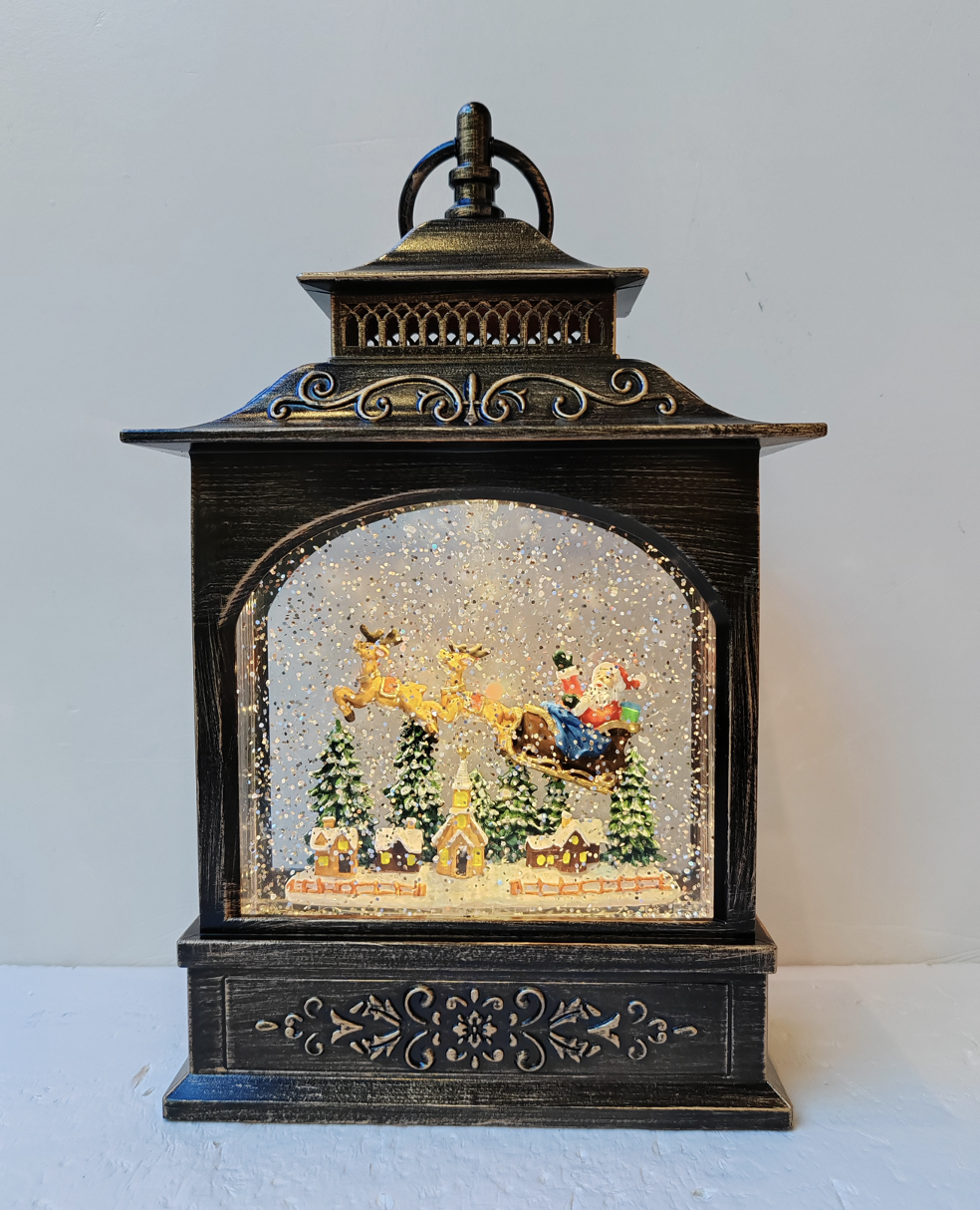 XMAS Новорічний нічник вінтажний ліхтар WDL-24007A 25,3 см, Санта-Клаус (OD-sp10089)
