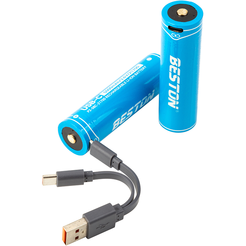 Акумулятор Beston USB Type-C 21700, 3.6V 5000mAh, Li-ion (AA620388)