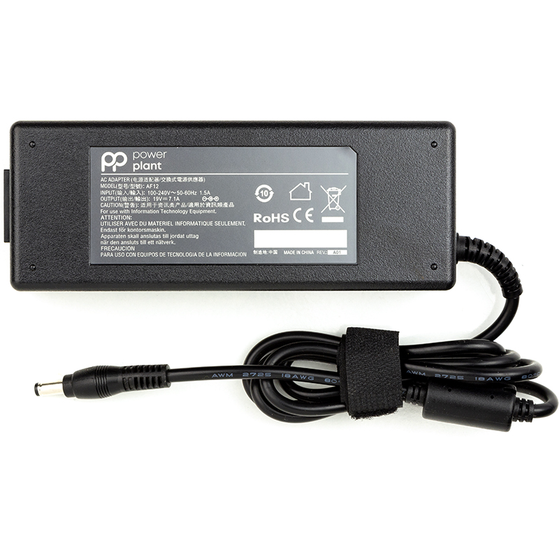 Блок живлення для ноутбуків PowerPlant ASUS 220V, 19V 135W 7.1A (5.5*2.5) (AS135F5525)