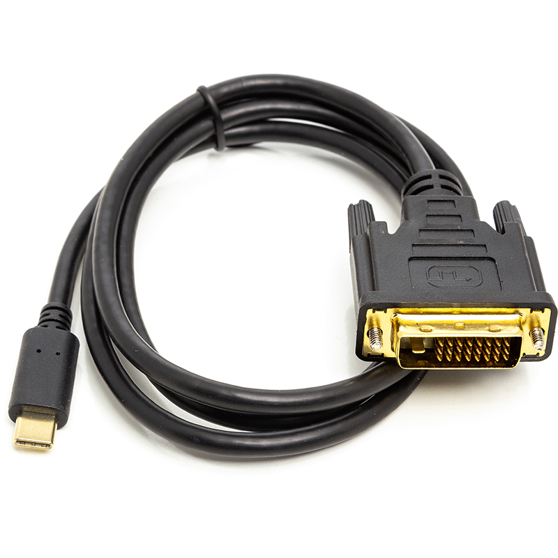 Кабель PowerPlant USB Type-C 3.1 - DVI (24+1) (M), 1 м (CA912124)