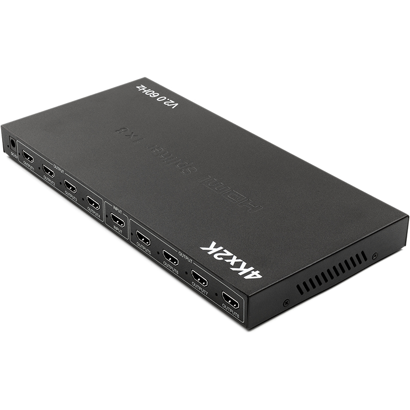 Сплітер PowerPlant HDMI 1x8 V2.0, 3D, 4K/60hz (HDSP8-V2.0) (CA912490)