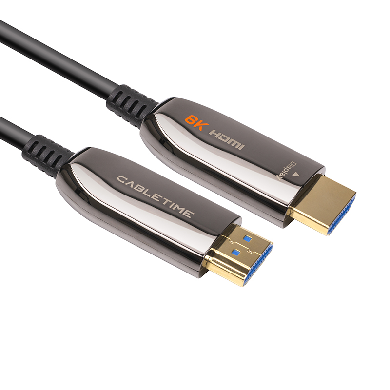 Відео кабель Cabletime HDMI (M) - HDMI (M), 2.1V, 8K, 60Hz, 48Gbps, 10м (CH13S) (CA914029)