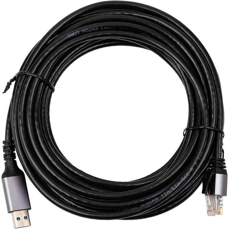 Кабель PowerPlant CAT6 UTP, USB3.0 Type-A - RJ45 7.5 м (CA915019)