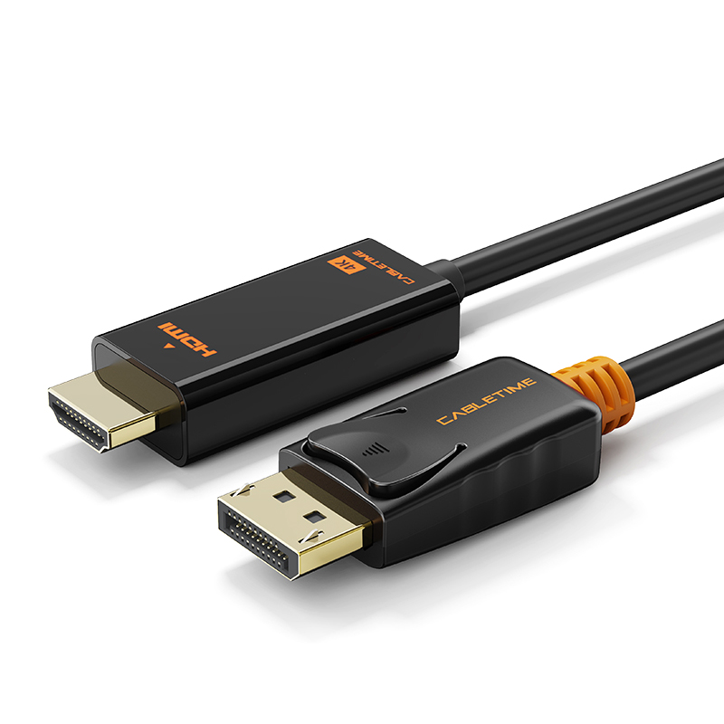 Кабель CableTime DisplayPort (M) - HDMI (M), 4K/60Hz, V1.2, 1.8 м (CD32K) (CA915316)
