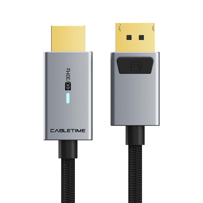 Кабель CableTime DisplayPort (M) - HDMI (M), 4K/30Hz, 1.8 м (CD31K) (CA915323)