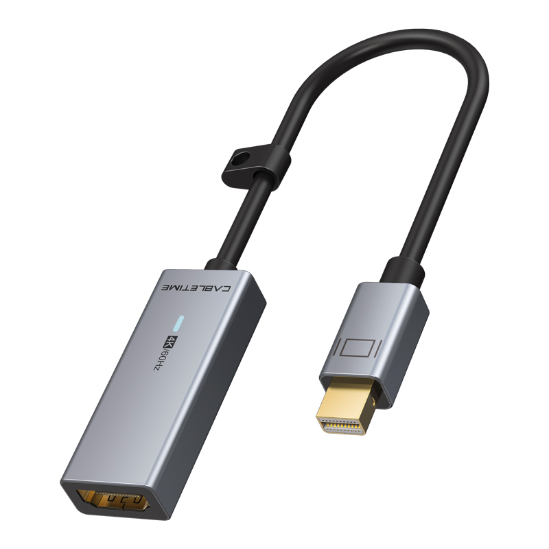 Кабель-перехідник CableTime mini DisplayPort (M) - HDMI (M), 4K/60Hz, 0.15 м (CP26A) (CA915347)