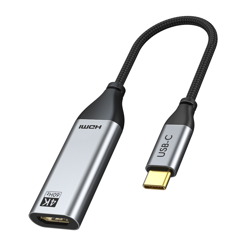 Кабель-перехідник CableTime USB 3.1 Type-C (M) - HDMI 2.0 (F), 0.2 м (CP10B) (CA915385)