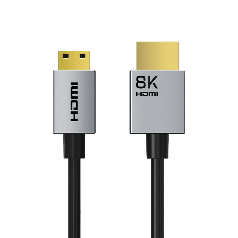 Кабель CableTime mini HDMI (M) - HDMI (M) 8K/60Hz, 48Gbps, 0.5 м (CH15E) (CA915859)