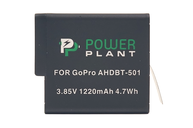 Акумулятор PowerPlant для GoPro AHDBT-501 1220mAh (CB970124)