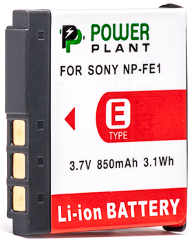 Акумулятор PowerPlant Sony NP-FE1 850mAh (DV00DV1062)