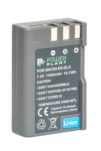 Акумулятор PowerPlant Nikon EN-EL9 1400mAh (DV00DV1173)