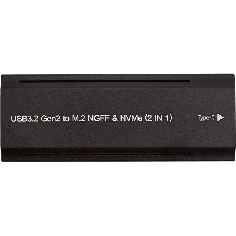 Зовнішня кишеня PowerPlant для SSD M.2 PCIe NGFF/NVMe USB3.2, 20Gbps, RGB (HC380527)
