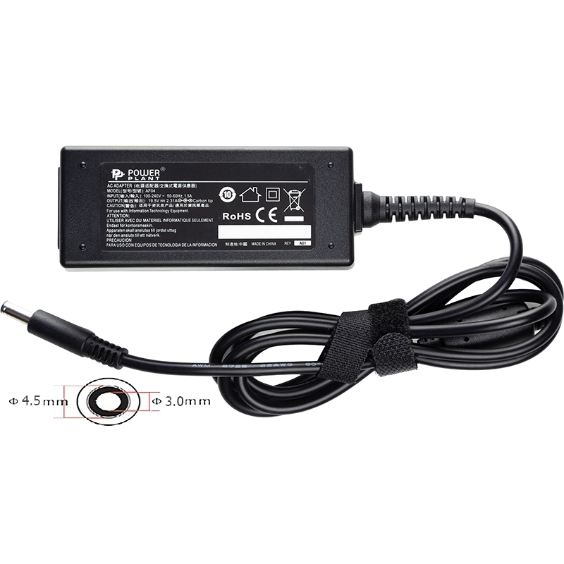 Блок живлення для ноутбуків PowerPlant HP 220V, 19.5V 45W 2.31A (4.5*3.0) (HP45G4530)