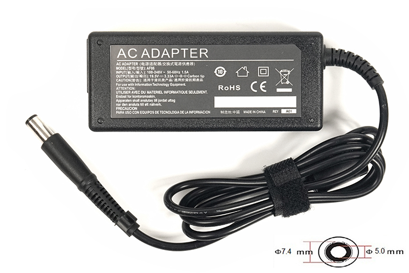 Блок живлення для ноутбуків PowerPlant HP 220V, 19.5V 65W 3.33A (7.4*5.0) (HP65G7450)
