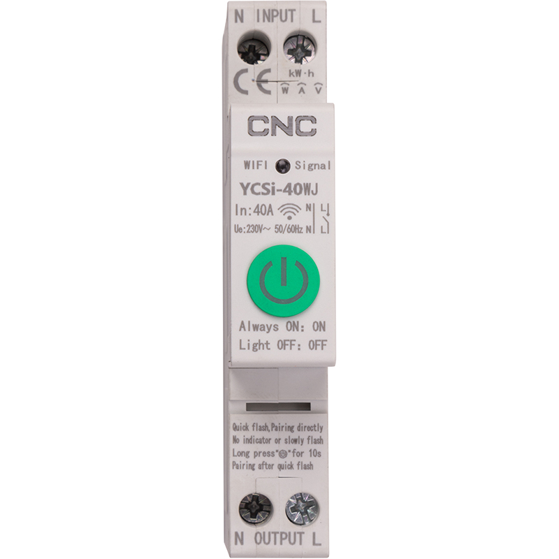 Розумний 1-контактний Wi-Fi-перемикач CNC YCSi-40WJ (HS083502)