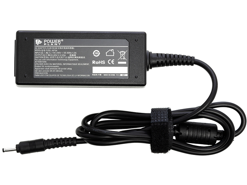 Блок живлення для ноутбуків PowerPlant IBM/LENOVO 220V, 20V 45W 2.25A (3.0*1.1) (IB45H3011)
