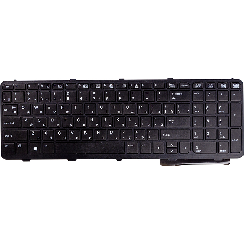 Клавiатура  для ноутбука HP ProBook 650 G1 чорний, чорний фрейм (KB310750)