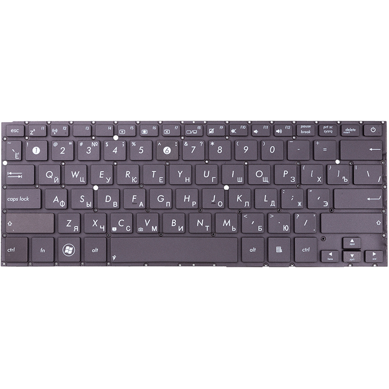Клавіатура для ноутбука ASUS ZenBook UX32, UX32A чорний, сірий фрейм (KB310821)