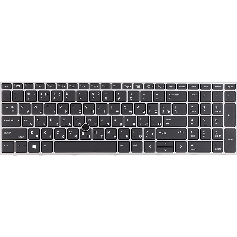 Клавіатура для ноутбука HP Zbook 15 G5 чорна, без фрейму, підсвітка (KB315000)