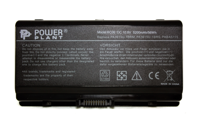 Акумулятор до ноутбука Toshiba Equium L40 (PA3615U-1BRS) 10.8V 5200mAh PowerPlant (NB00000208)