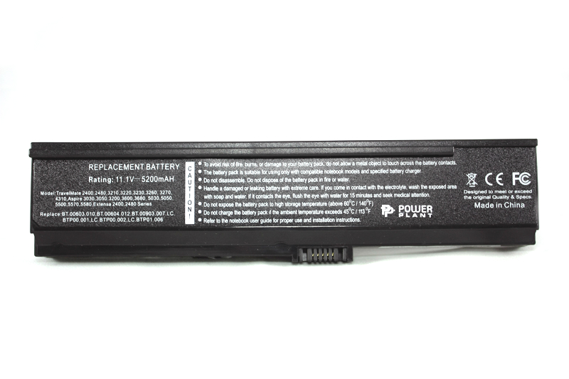 Акумулятор PowerPlant для ноутбуків ACER Aspire 3030 (BT.00603.010) 11.1V 5200mAh (NB00000211)