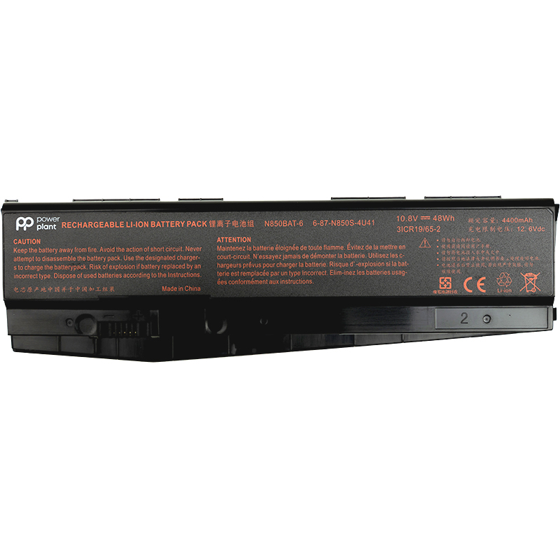Акумулятор PowerPlant для ноутбуків Clevo N850HC (N850BAT-6) 10.8V 4400mAh (NB400041)