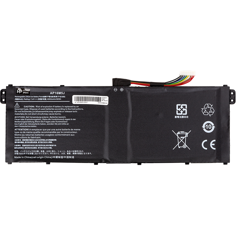 Акумулятор PowerPlant для ноутбуків Acer Aspire 1 A114-32 (AP16M5J) 7.4V 4800mAh (NB410521)