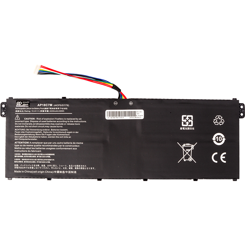 Акумулятор PowerPlant для ноутбуків ACER Swift 3 (AP18C7M) 15.4V 3200mAh (NB410750)