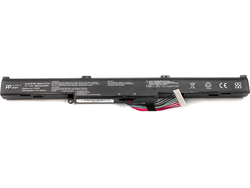 Акумулятор PowerPlant для ноутбуків ASUS X450 (AS450EL7, A41-X550E) 14.8V 2600mAh (NB430413)