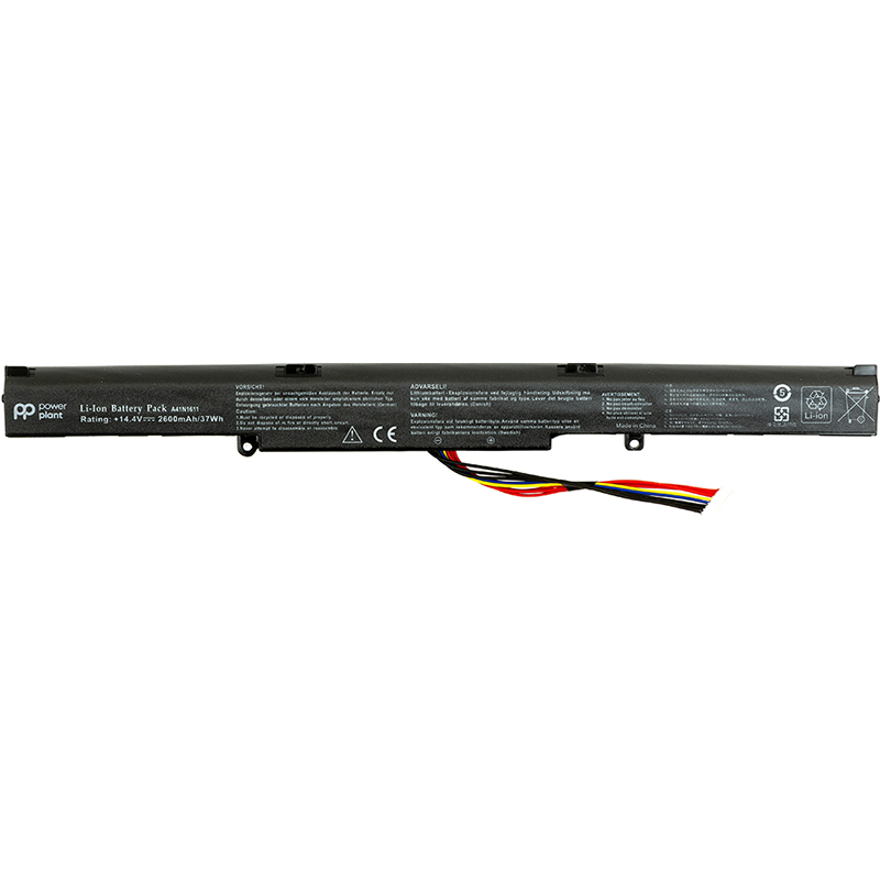 Акумулятор PowerPlant для ноутбуків ASUS GL553 (A41N1611) 14.4V 2600mAh (NB430857)