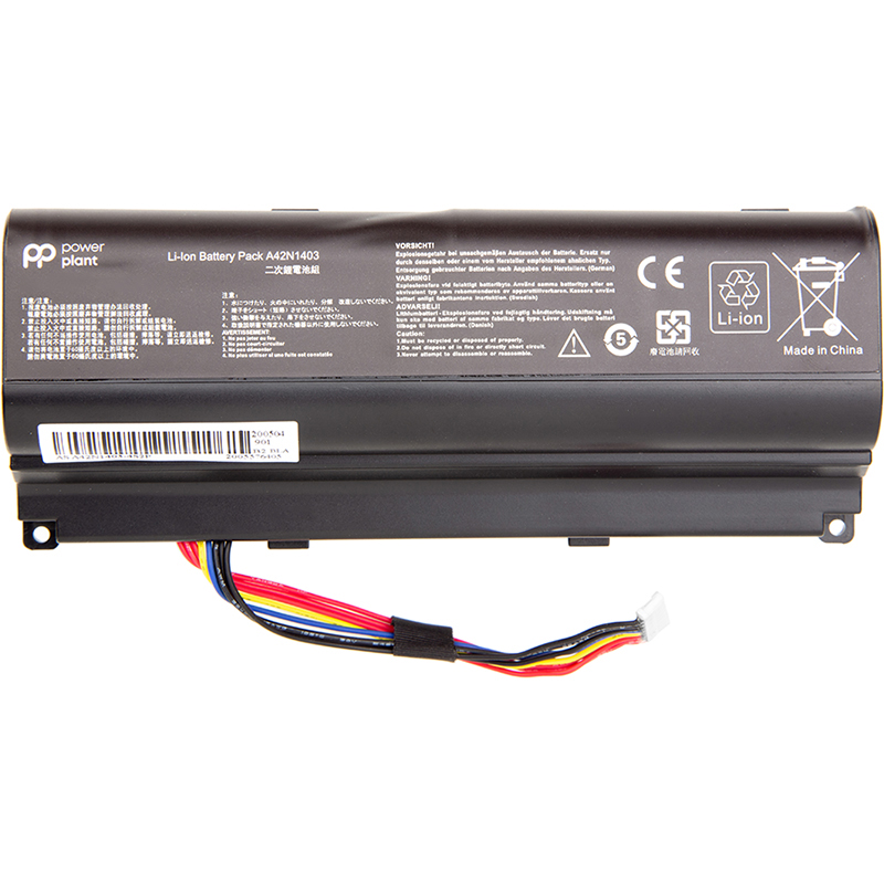 Акумулятор PowerPlant для ноутбуків ASUS ROG G751 (A42N1403) 15V 88Wh (NB430970)