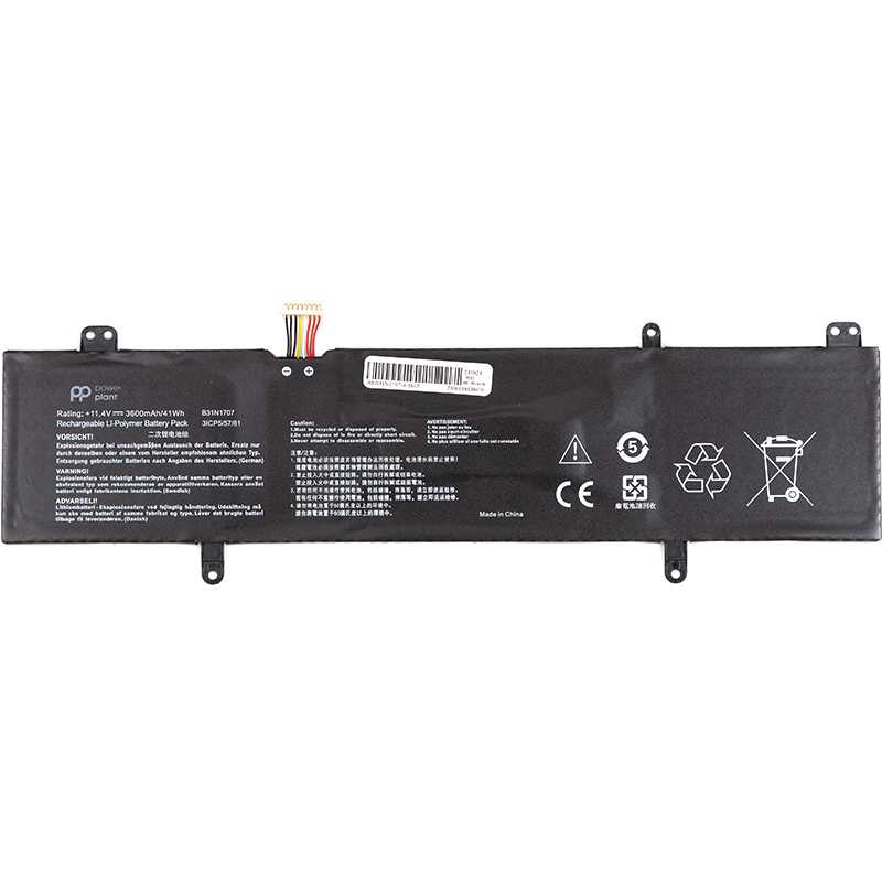 Акумулятор PowerPlant для ноутбуків ASUS VivoBook 14 X411UA (B31N1707) 11.4V 3600mAh (NB431793)