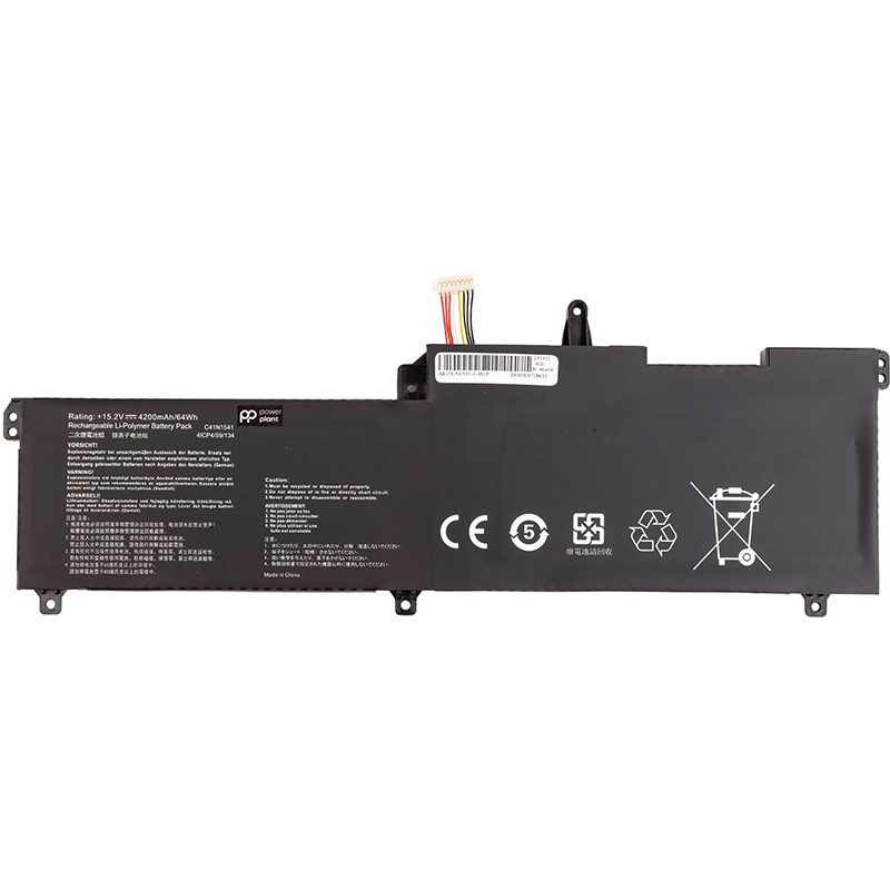 Акумулятор PowerPlant для ноутбуків ASUS ROG Strix GL702V (C41N1541) 15.2V 4200mAh (NB431892)