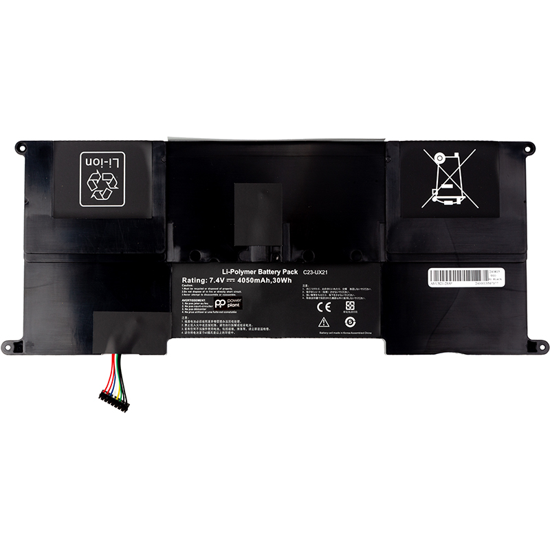 Акумулятор PowerPlant для ноутбуків ASUS Zenbook UX21 (C23-UX21) 7.4V 4050mAh (NB431953)