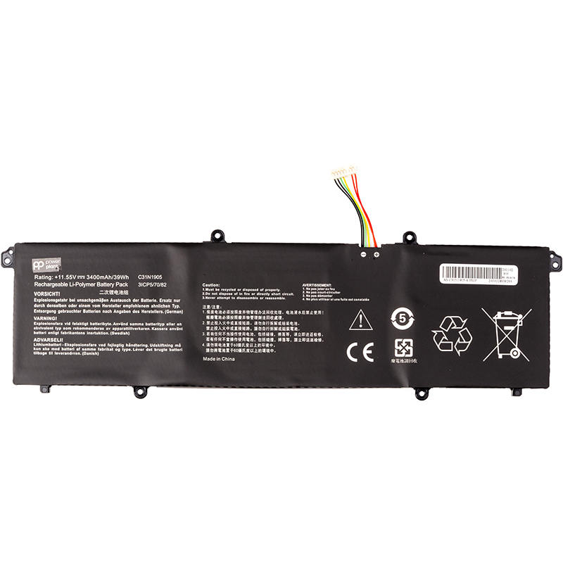 Акумулятор PowerPlant для ноутбуків ASUS VivoBook S13 (C31N1905) 11.55V 3400mAh (NB432011)