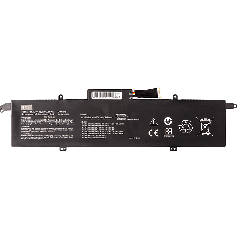 Акумулятор PowerPlant для ноутбуків ASUS ROG Zephyrus G14 (C41N1908) 14.8V 3800mAh (NB432028)