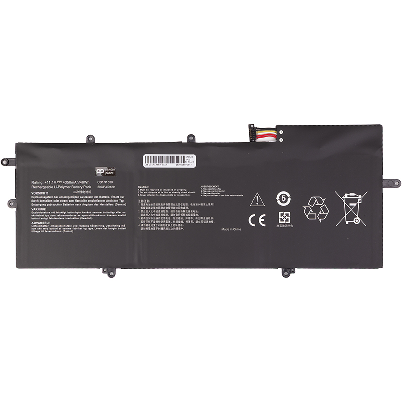 Акумулятор PowerPlant для ноутбуків ASUS ZenBook Q324UA (C31N1538) 11.1V 4350mAh (NB432387)
