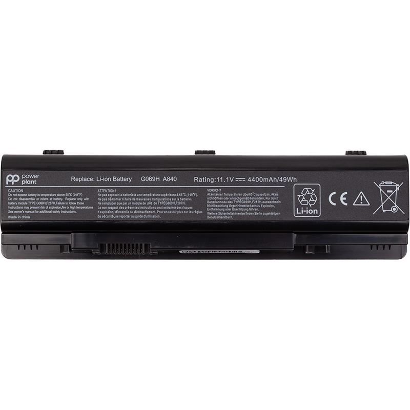 Акумулятор PowerPlant для ноутбуків DELL Vostro 1015 (G069H) 11.1V 4400mAh (NB440429)