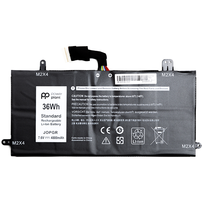 Акумулятор PowerPlant для ноутбуків DELL Latitude 5285 Series (J0PGR) 7.6V 4800mAh (NB441464)
